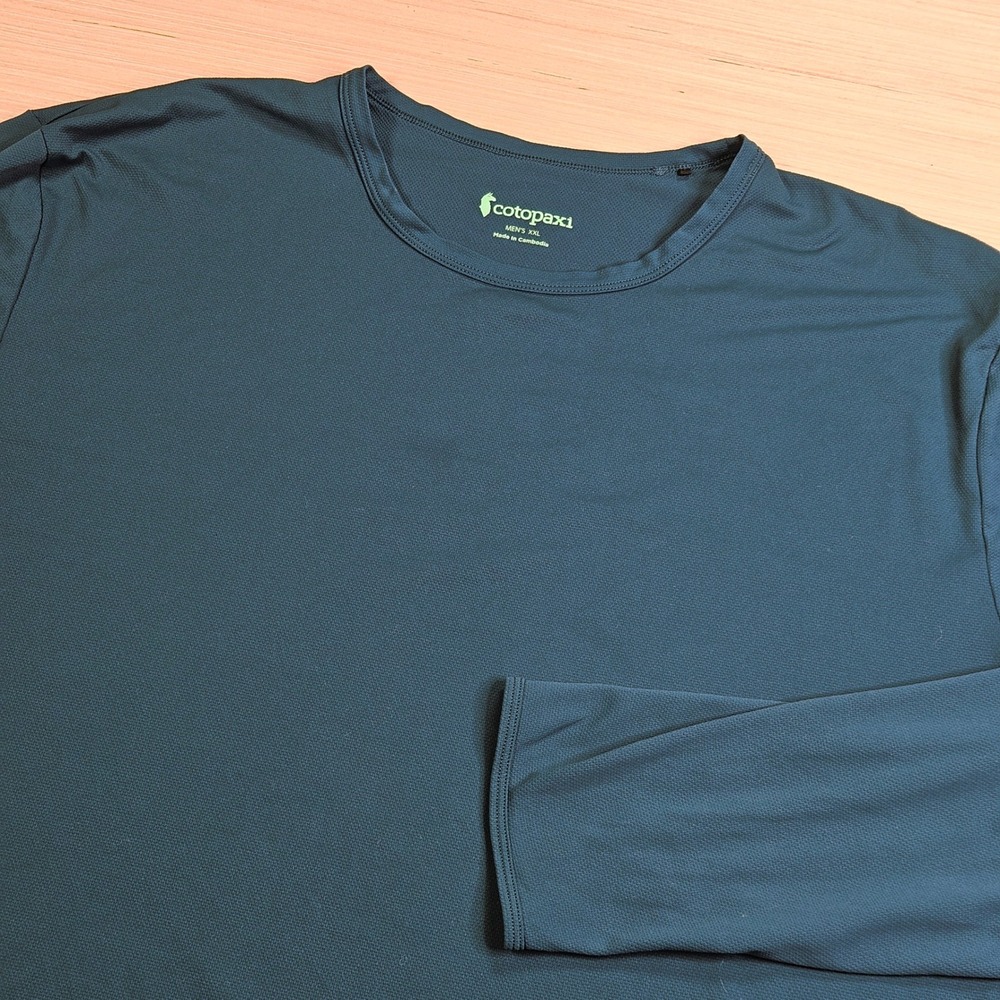 Cotopaxi Sombra Sun Shirt Performance Long Sleeve Men XXL Blue Hiking Activewear
